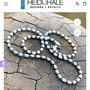 Silver Beaded Necklace